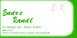 endre randl business card